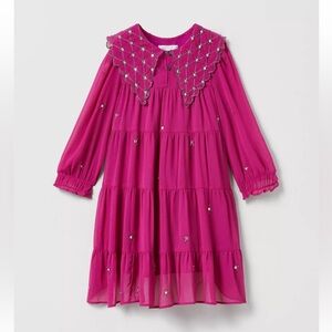 Rhinestone Appliqué Dress